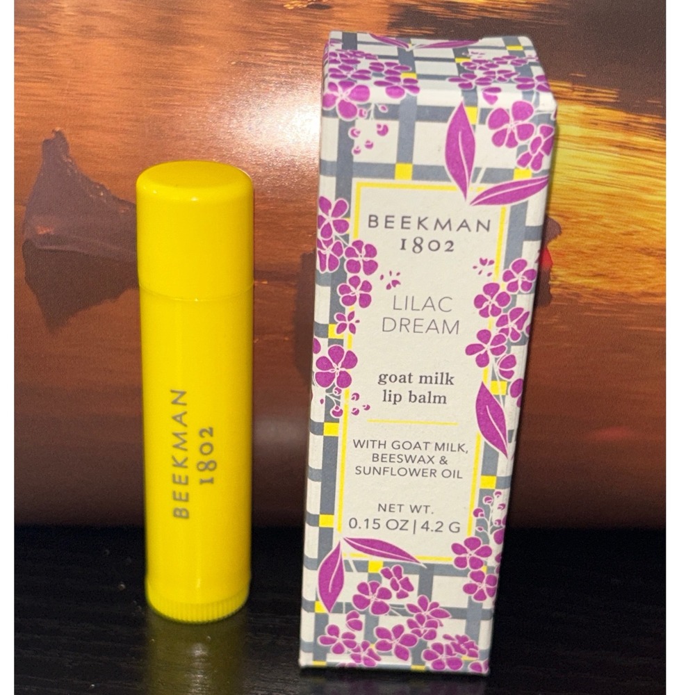 Beekman 1802 Lilac Dream Goat Milk Lip Balm Moisturizing New